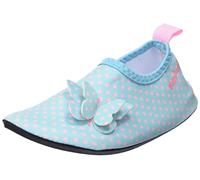 Playshoes Descalzo, Zapatos de Agua Bebé-Niñas, Mariposas Rosa, 18/19 EU
