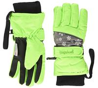 Playshoes Finger Gloves Snowflakes, Guantes Unisex Niños, Verde (Green 29), 3