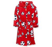 Playshoes Fleece-Bademantel Fußball Albornoz, Rojo (Red), 74-80 para Niños