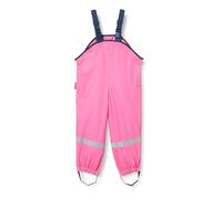 Playshoes Fleece-Bib Shorts Pantalones Impermeable, Rojo (Pink), 98 Unisex niños