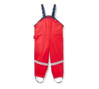 Playshoes Fleece-Bib Shorts Pantalones Impermeable, Rojo (Red), 98 Unisex niños