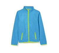 Playshoes Fleece-Jacke Farbig abgesetzt Chaqueta, Azul (Aquablau 23), 128 para Niñas