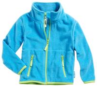 Playshoes Fleece-Jacke Farbig abgesetzt Chaqueta, Azul (Aquablau 23), 86 para Niñas