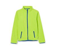 Playshoes Fleece-Jacke Farbig abgesetzt Chaqueta, Verde (Grün 29), 104 para Niñas