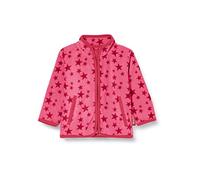 Playshoes Fleecejacke Allover Sterne, Oeko-Tex Standard 100 Chaqueta, Rosa (Pink 18), 92 Unisex niños