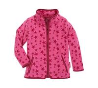 Playshoes Fleecejacke Allover Sterne, Oeko-Tex Standard 100 Chaqueta, Rosa (Pink 18), 98 Unisex niños