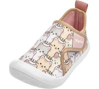 Playshoes - Freizeitschuh, Zapatillas niños Unisex, Rosa Allover Katzen,