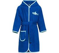 Playshoes Frottee-Bademantel Hai Bata para Niños, Azul (Blue 7), 122-128