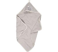 Playshoes Frottee-Kapuzentuch, Toalla con Capucha para Unisex Niños, Gris (33 - Grau Elefant), 75x75cm