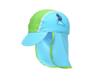 PLAYSHOES Gorra 'Dino' turquesa / kiwi / verde claro 49 turquesa / kiwi / verde claro