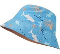 Playshoes Protección UV sombrero de pesca animales marinos turquesa - talla51 cm