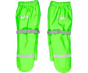 Playshoes Guantes impermeables unisex para niños, con forro polar verde neón 2