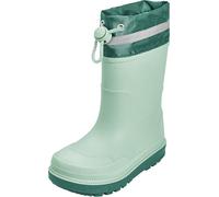 Playshoes Gummistiefel, Botas de Lluvia, Grün gefüttert, 34 EU