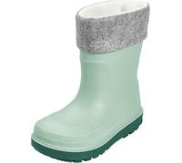 Playshoes Gummistiefel gefüttert, Botas de Lluvia Unisex niños, Grün Socke, 25 EU