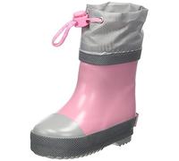Playshoes Gummistiefel Halbschaft Gefüttert, Botas de Lluvia Unisex niños, Rosa, 18 EU