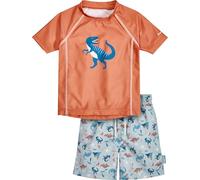 Playshoes Juego de Camisa para Nadar, Ocker Set Dino, 110/116 Infantil Unisex