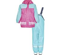 Playshoes Juego de traje impermeable y cortavientos con forro polar, para niños Turquesa (Türkis 15). 104