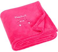 Playshoes - Manta de forro polar (75 x 100 cm), color rosa
