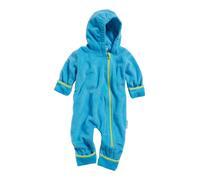 Playshoes Fleece-Overall Farblich Abgesetzt Traje de esquí para Bebé-Niños , Azul (Aquablau 23), 74