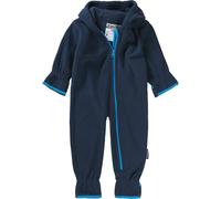 Playshoes Fleece-Overall farblich abgesetzt Traje de esquí, Azul (Marine 11), 80 Unisex niños