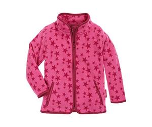 Playshoes Niñas Fleecejacke Allover Sterne, Oeko-Tex Standard 100 Chaqueta Not Applicable, Rosa (Pink 18), 98