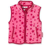 Playshoes Niñas Fleeceweste Allover Sterne, Oeko-Tex Standard 100 Chaleco Not Applicable, Rosa (Pink 18), 128