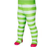 Playshoes Pantys Medias, Verde (Grün/Weiß 46), 125 (Talla del Fabricante: 110/116) Unisex niños