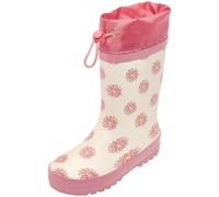 Playshoes Niño Unisex Kinder Regenstiefel Bota de Lluvia, Margaritas Rosas, 24 EU