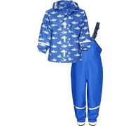 Playshoes Conjunto de Lluvia sin Forro Impermeable, Azul (Blau 7), 86 Unisex niños