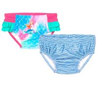 Playshoes Pañal de baño Unisex para bebés y niños pequeños (Paquete de 2), Cáncer + Sirena, 62-68