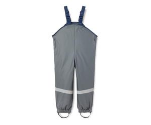 Playshoes Pantalón Barro, Peto de Lluvia, Forro Textil, Gris Oscuro, 98 cm Unisex niños