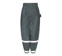 Playshoes Barro, Peto, Forro Lluvia Impermeables y Resistentes al Viento, Pantalones Gris Oscuro, 128 Unisex niños
