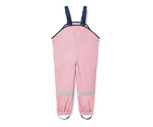 Playshoes Pantalones Barro, Peto de Lluvia, Forro Polar, Rosa Pastel, 98 cm Unisex niños
