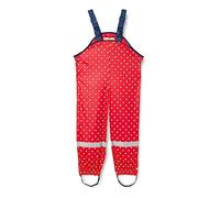Playshoes Pantalones de Barro, Monos de lluvia para Unisex niños, Rojo (Rot 8 Puntos), 80