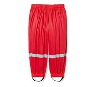 Playshoes Pantalones de Barro Peto de Lluvia Forro Polar Niños Unisex Cortavientos e impermeablee Pantalones de Lluvia Ropa de Lluvia, Rot Pantalones, 140