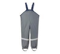 Playshoes Pantalones de lluvia unisex para niños, forro polar, impermeable y cortavientos, gris oscuro, 92 cm