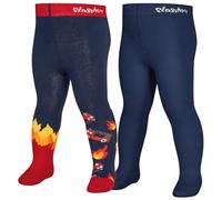 Playshoes Pantys Medias, Conjunto de 2 Bomberos, 122-128 cm Unisex niños