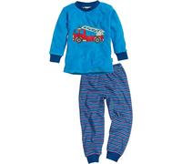Playshoes Pijama de Felpa de Dos Piezas Unisex niños, Cuerpo de Bomberos, 110