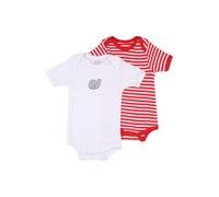 Schnizler Pack múltiple de Body para bebé, Rojo (Rot/Weiß 44), 50 (Talla del Fabricante: 50/56) Unisex niños