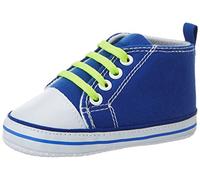 Playshoes Primeros Zapatos Cordones, Zapatillas Casual Unisex bebé, Azul (Blue 7), 19 EU