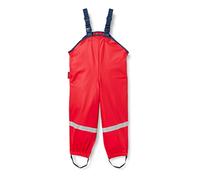 Playshoes Rain Overalls Textile Lining Pantalón Impermeable, Red, 128 Unisex bebé