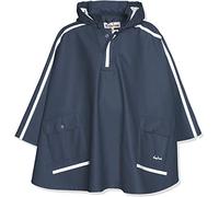 Playshoes Capa de Lluvia Larga Espalda Abrigo Impermeable, Azul (Blue 11), 128 para Unisex niños