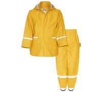 Playshoes Regen-Set Regenhose Chándal impermeable, cinturón amarillo básico, 92 (Paquete de 2) Unisex-niños y niños, Cinturón amarillo básico, 92 cm