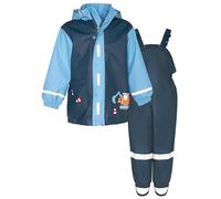 Playshoes Regen-Set Regenlatzhose Traje de Lluvia, Sitio de construcción, 104 (Pack de 2) Unisex niños