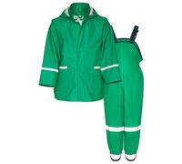 Playshoes Regen-Set Regenlatzhose Traje de Lluvia, Verde Básico, 86 (Pack de 2) Unisex niños