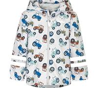 Playshoes Regenjacke Chaqueta de Exterior, Tractores, 104 Unisex niños