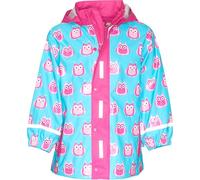 Playshoes Regenjacke Eulen, impermeable Niños, Turquesa (türkis), 140