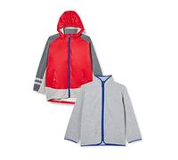 Playshoes Regenjacke, Funktions-Jacke 3 in 1, Chaqueta para lluvia niños unisex, Rot, 116