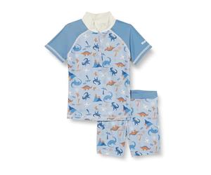 Playshoes Schwimmshirt Badeshorts, Juego de Camisa para Nadar Infantil Unisex, Dino Allover,