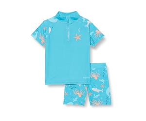 Playshoes Schwimmshirt Badeshorts, Juego de Camisa para Nadar Infantil Unisex, Meerestiere,